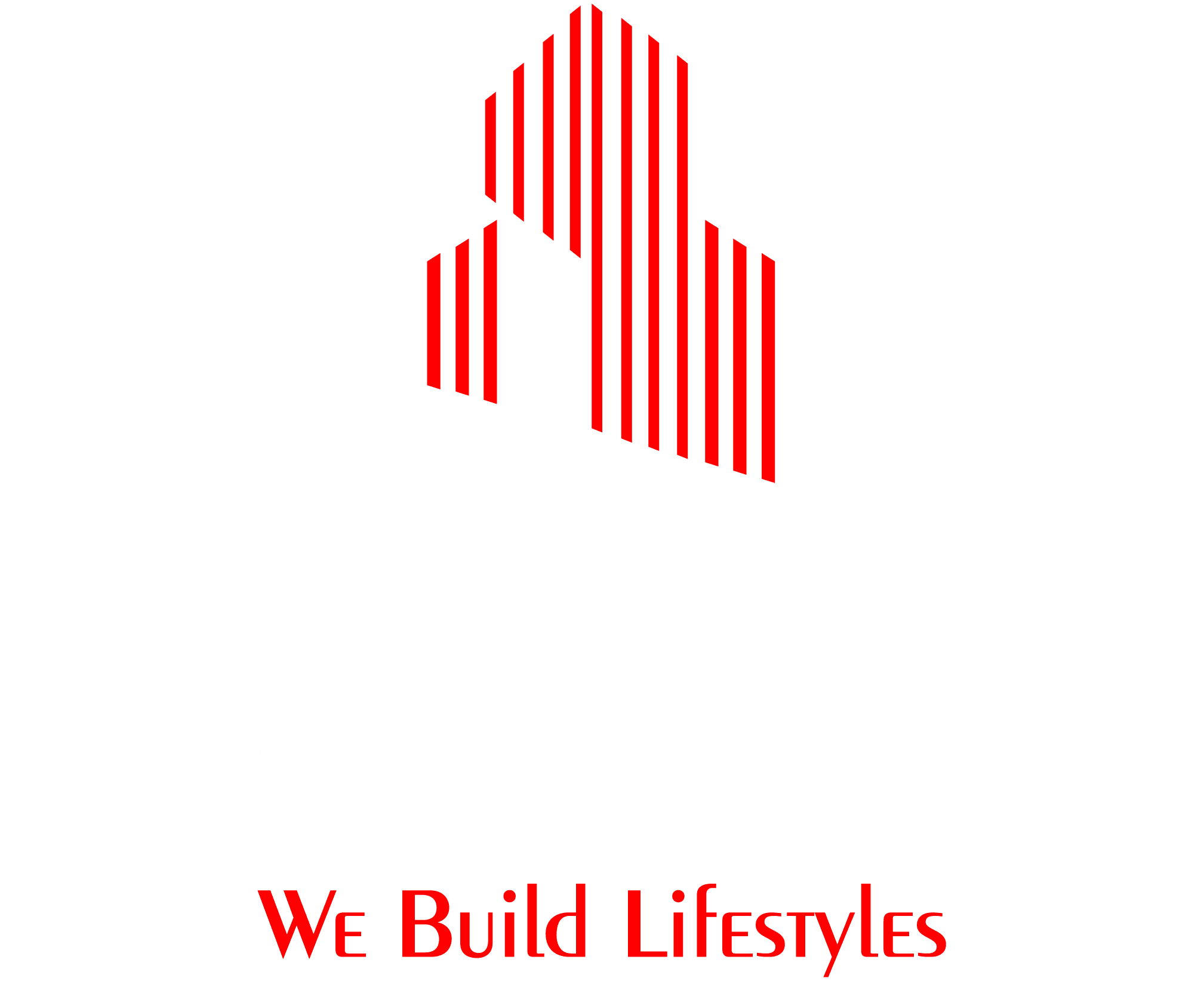 Logo for RedoNYC featuring red and white geometric building shapes above the text "RedoNYC" and the slogan "We Build Lifestyles.